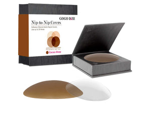 Nip-to-Nip Covers: Reusable Adhesive Matte Nipple Covers (Deep Color)